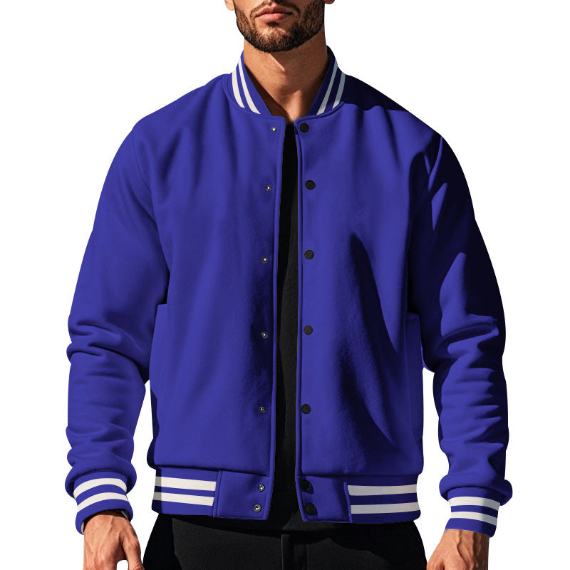 Men's sporty college jacket with contrast details Lisslune