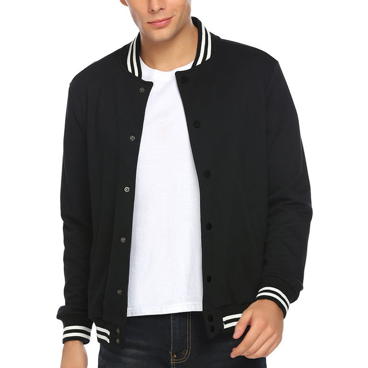 Men's sports jacket with contrasting cuffs and modern snap buttons Lisslune