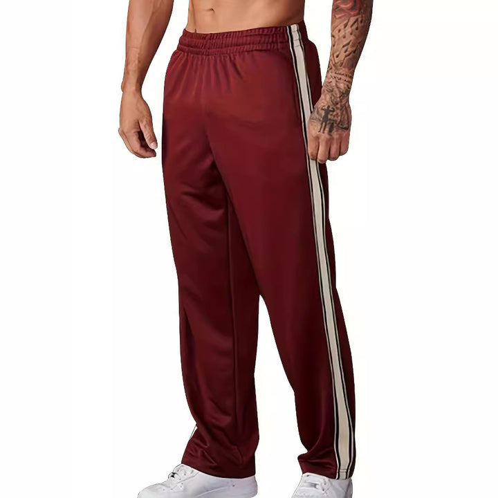 Men's Sporty Casual Pants with Side Stripe Lisslune