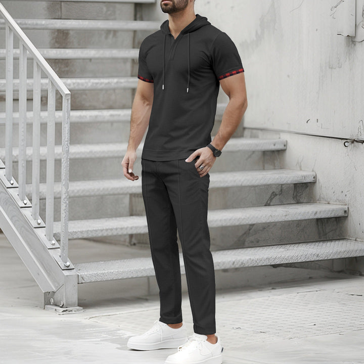 Men's sporty hoodie set with functional pockets and ergonomic cut Lisslune