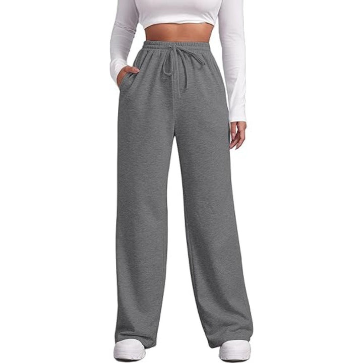 Women's loose-fitting leisure pants made of comfortable sweat material Lisslune