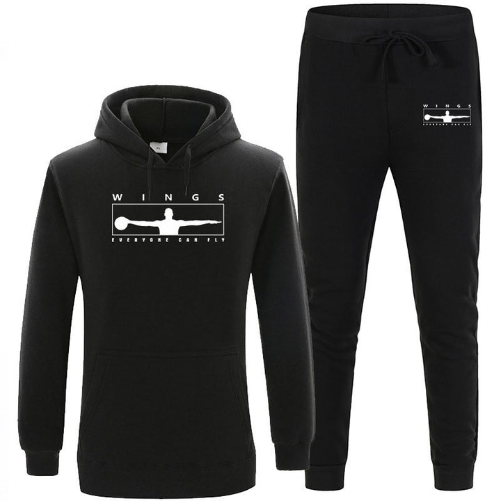 Women's jogging suit with modern logo and comfortable kangaroo pockets Lisslune