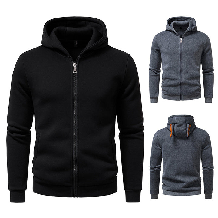 Men's comfortable hoodie with full-length zipper Lisslune