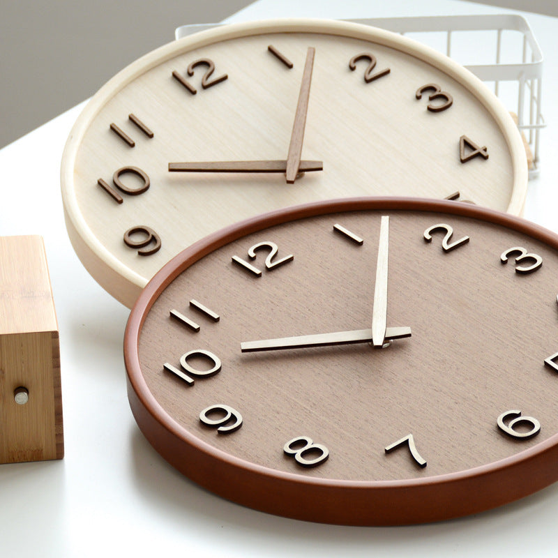 Lisslune | AestheticTone - Nordic timeless wall clock made of wood