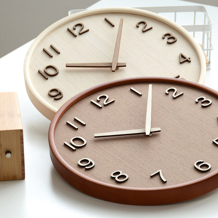 Lisslune | AestheticTone - Nordic timeless wall clock made of wood
