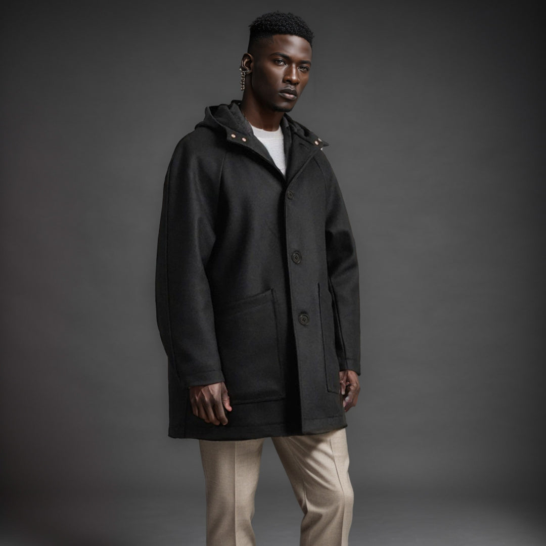 Men's practical and elegant softshell jacket with hood Lisslune
