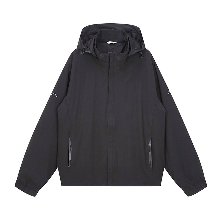Men's Waterproof Outdoor Jacket with Adjustable Hood Lisslune