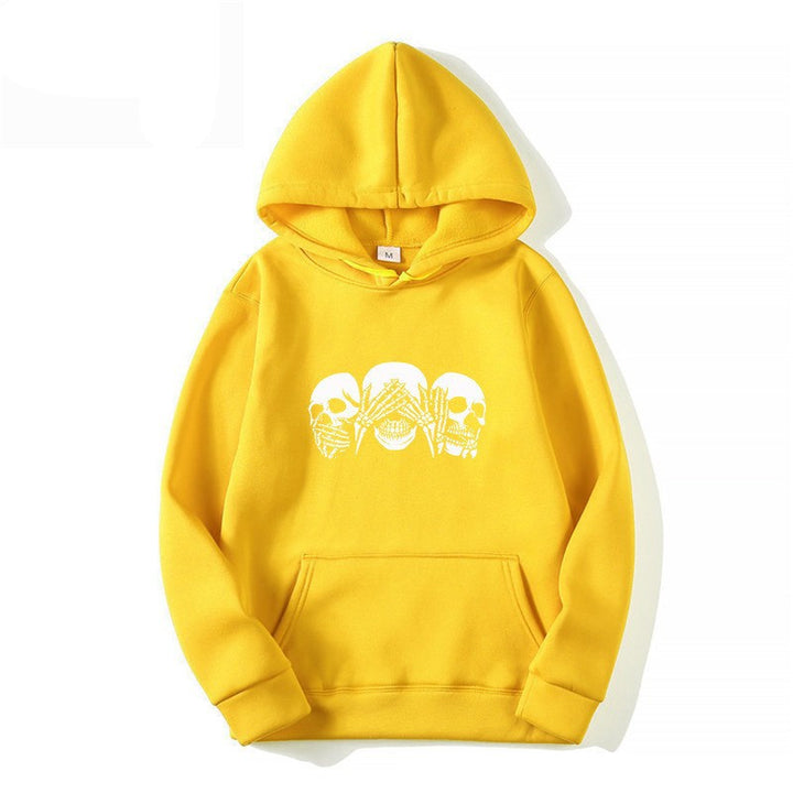 Women's hoodie with artistic skull design Lisslune