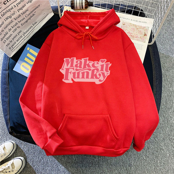 Women's hoodie with striking lettering Lisslune