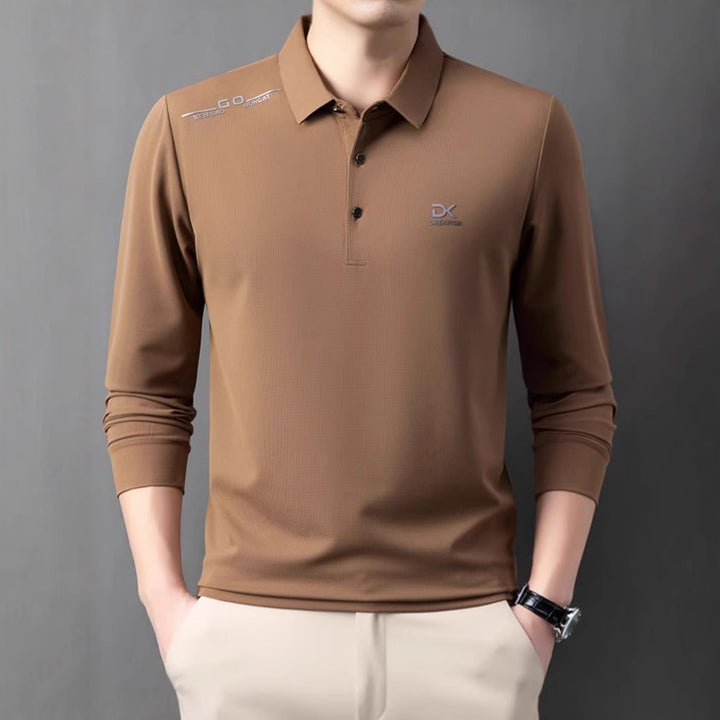 Men's functional polo shirt with lightweight breathable fabric Lisslune