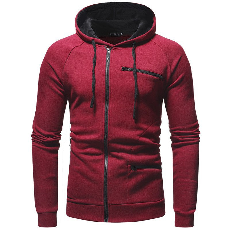 Men's hoodie with functional zipper pockets Lisslune