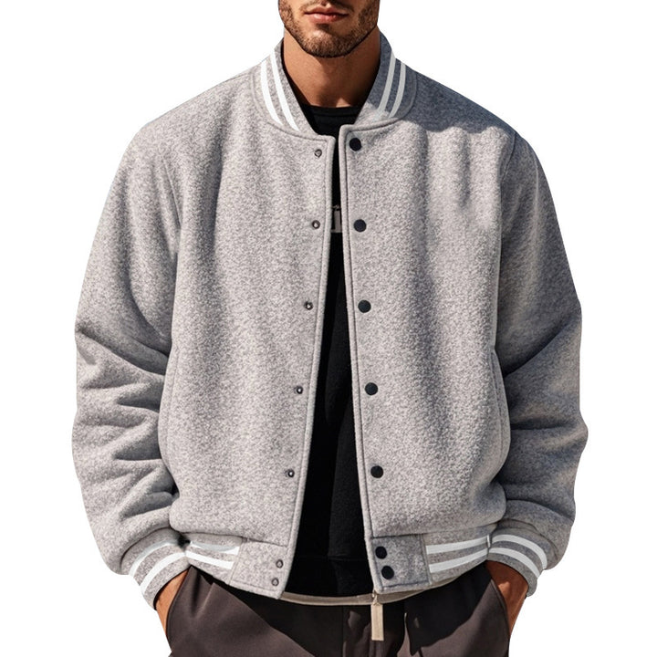 Men's sporty college jacket with contrast details Lisslune