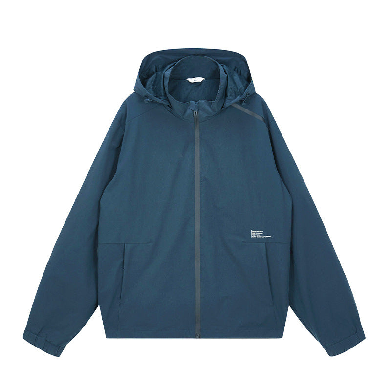 Men's Lightweight Outdoor Jacket with Adjustable Hood and Waterproof Material Lisslune