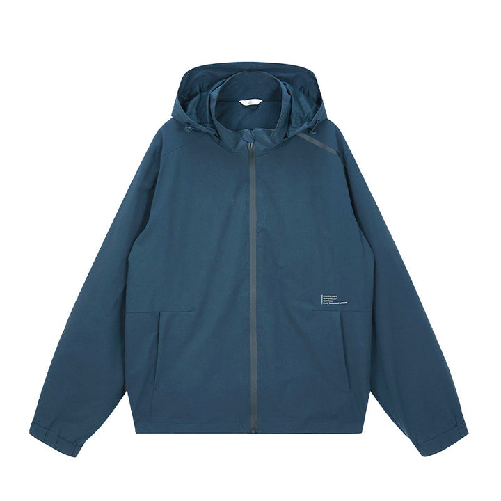 Men's Lightweight Outdoor Jacket with Adjustable Hood and Waterproof Material Lisslune