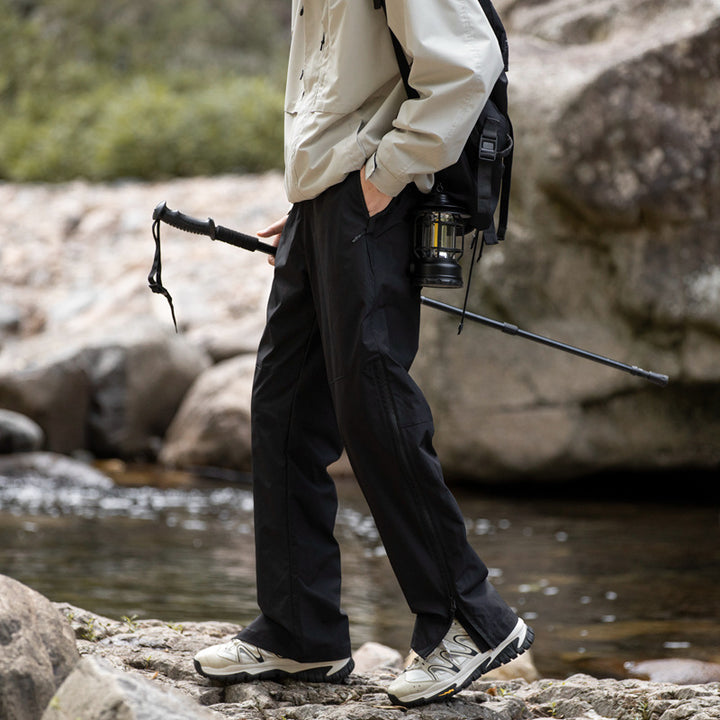 Men's Technical Sports Pants with Elastic Waistband and Practical Pockets Lisslune