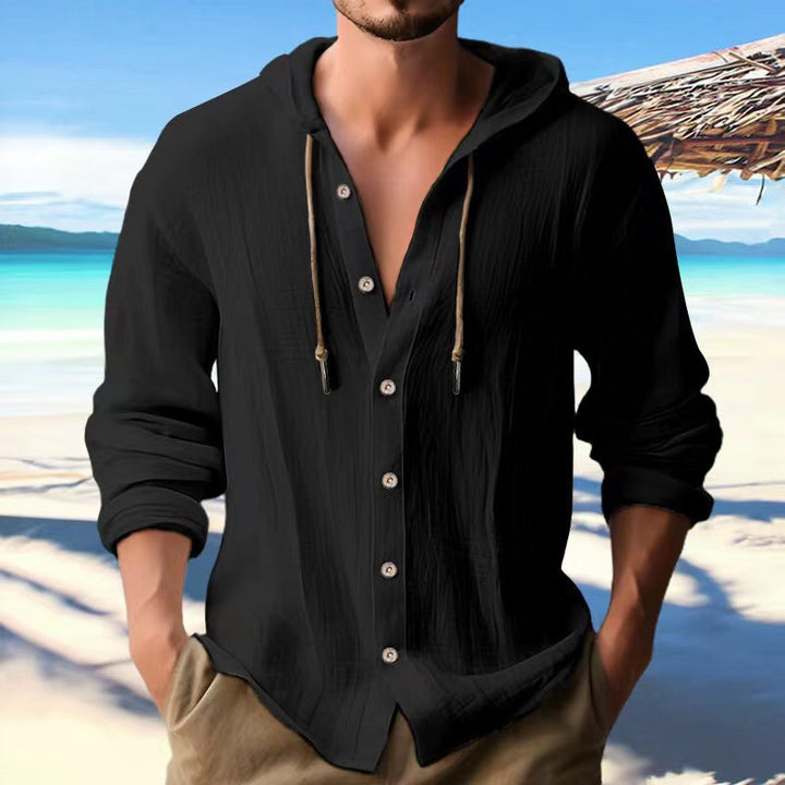 Men's hoodie with a casual fit and practical details Lisslune
