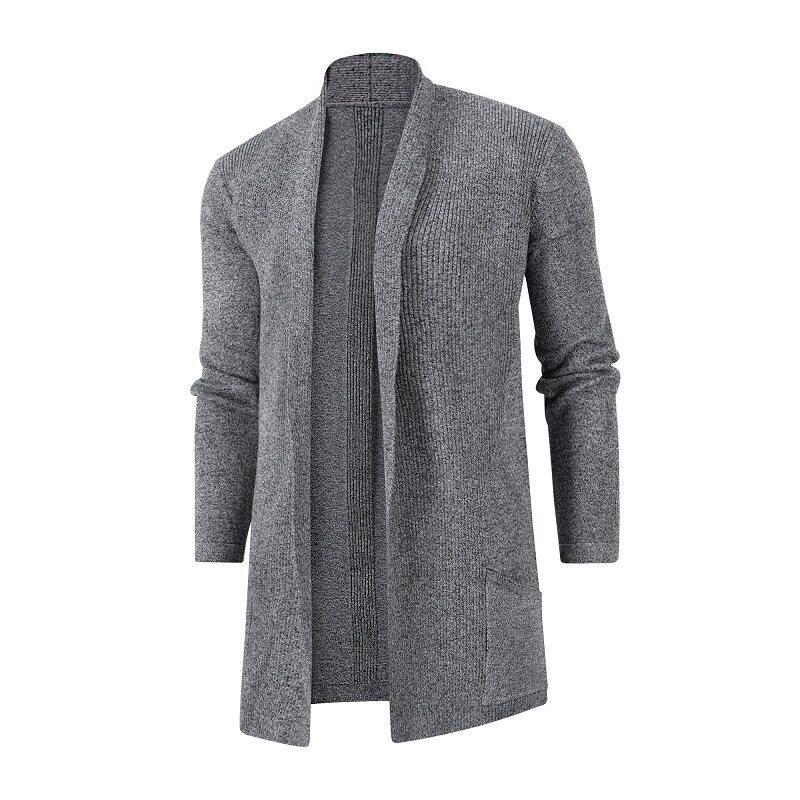 Men's cardigan with open cut and practical pockets Lisslune