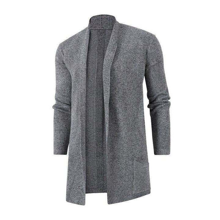 Men's cardigan with open cut and practical pockets Lisslune