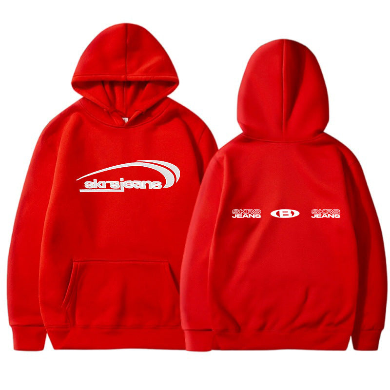 Women's hooded sweatshirt with modern logo design and practical kangaroo pockets Lisslune