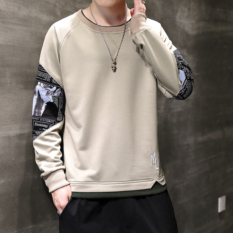 Men's fashionable sweatshirt with unique print details Lisslune
