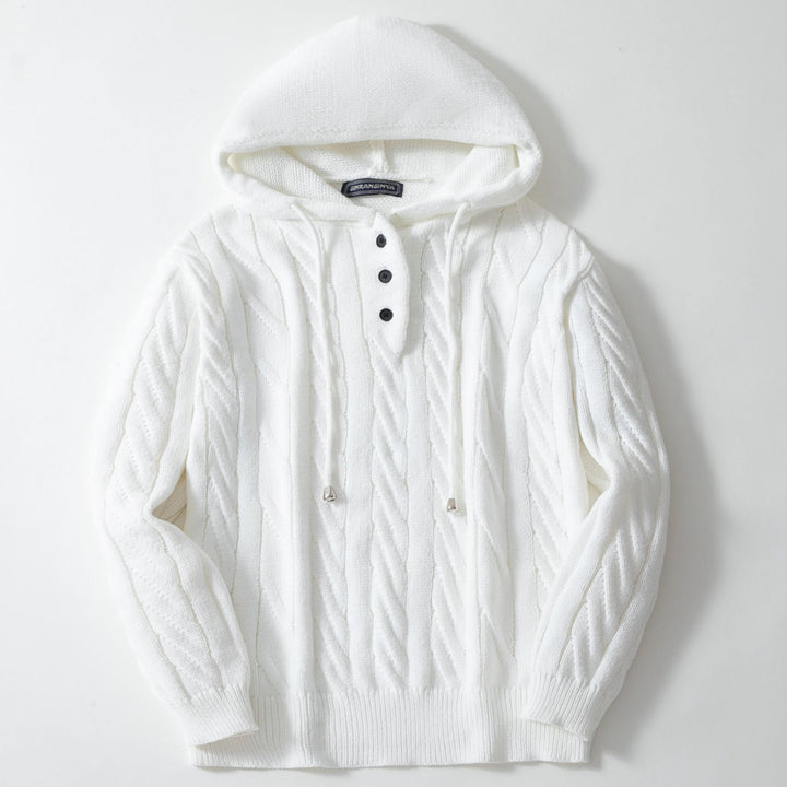 Men's Comfortable Knitted Hoodie Lisslune