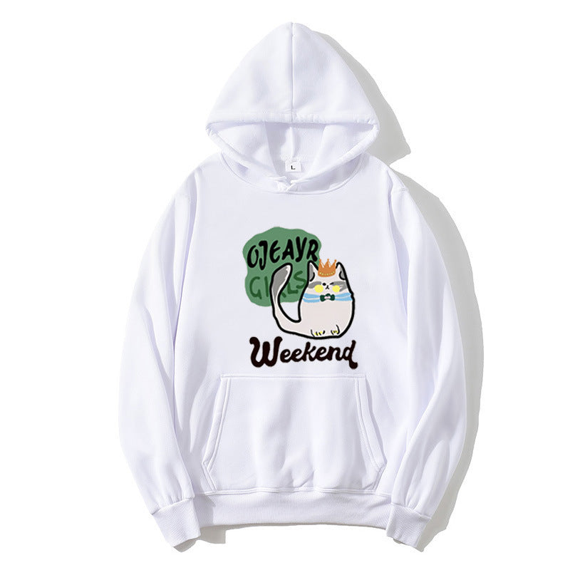 Women's hoodie with playful cat motif Lisslune