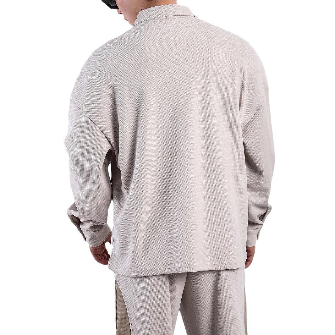 Men's long-sleeve shirt with innovative fabric and stylish cut Lisslune
