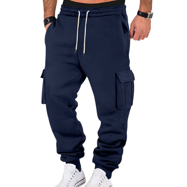 Men's cargo jogging pants with elastic waistband and practical pockets Lisslune