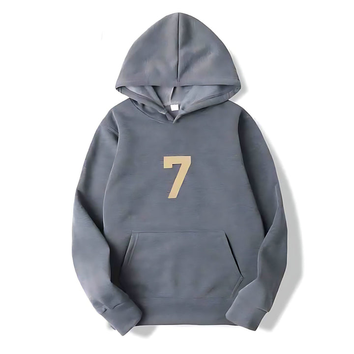 Women's hoodie with sporty design and numeric print Lisslune