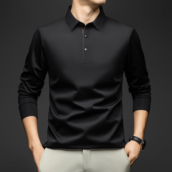 Men's Long Sleeve Polo Shirt Lisslune