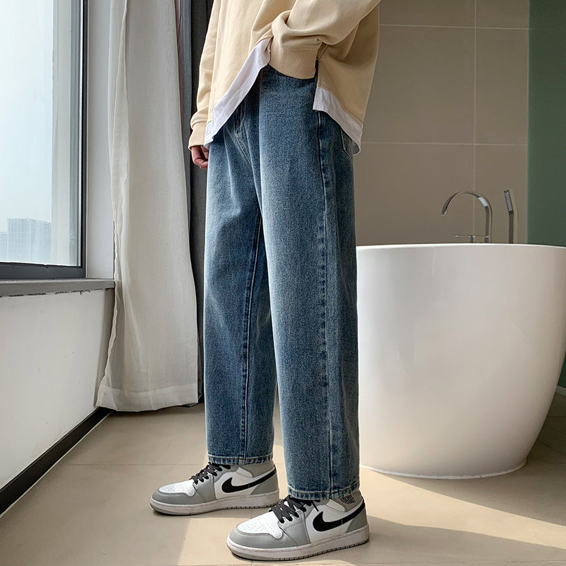 Men's leisure jeans in a casual style with a comfortable fit and high-quality denim Lisslune