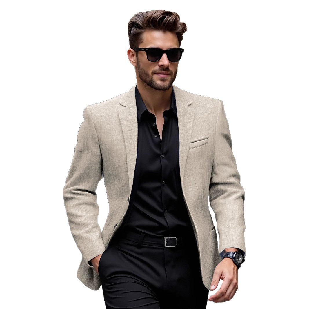 Men's elegant casual blazer with comfortable fit and fine texture Lisslune