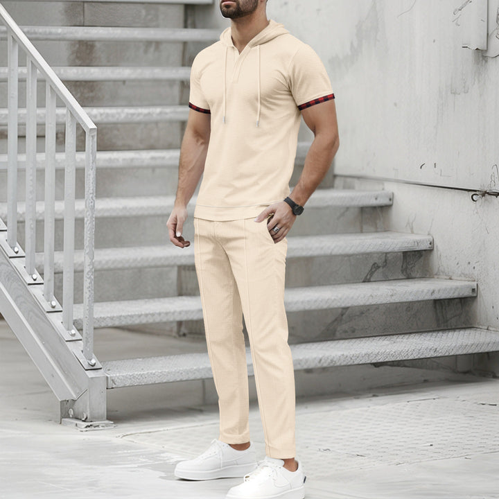 Men's sporty hoodie set with functional pockets and ergonomic cut Lisslune