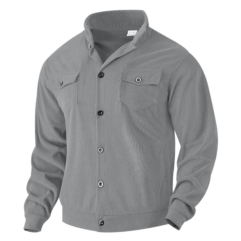 Men's jacket in vintage style with practical pockets and textured design Lisslune