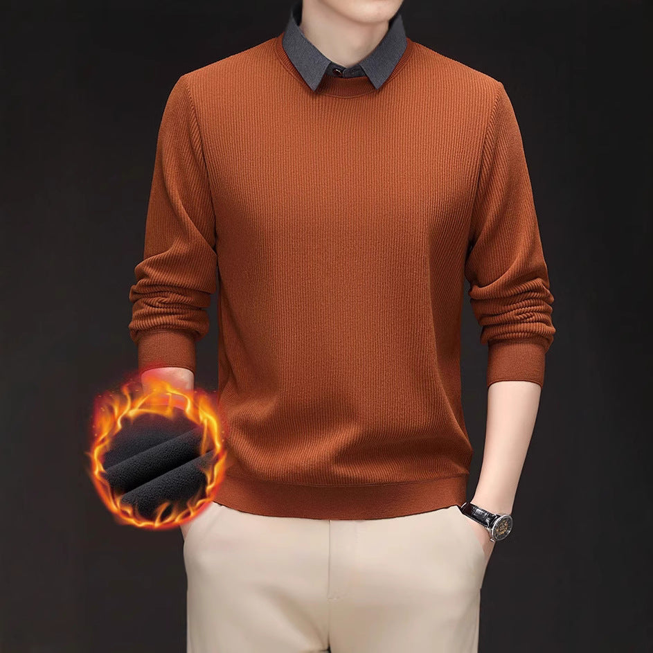 Men's heat-retaining knitted sweater Lisslune