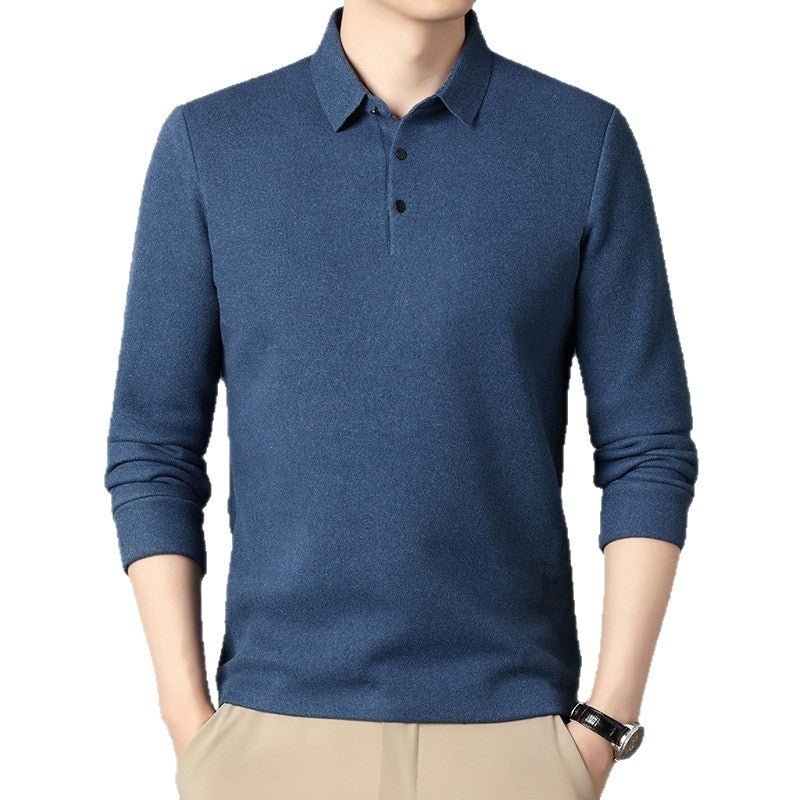 Men's Long Sleeve Polo Shirt Lisslune