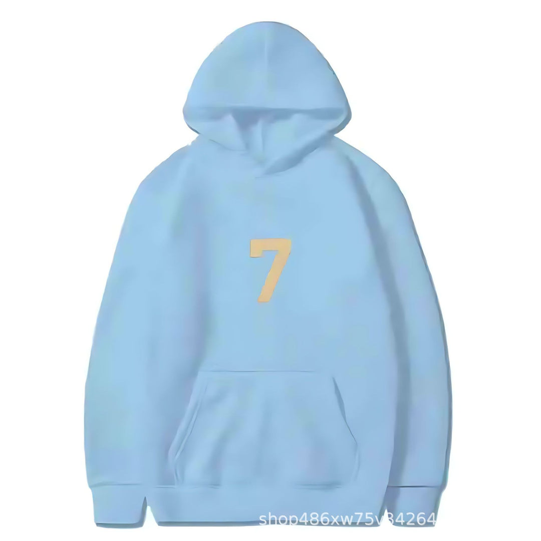 Women's hoodie with sporty design and numeric print Lisslune