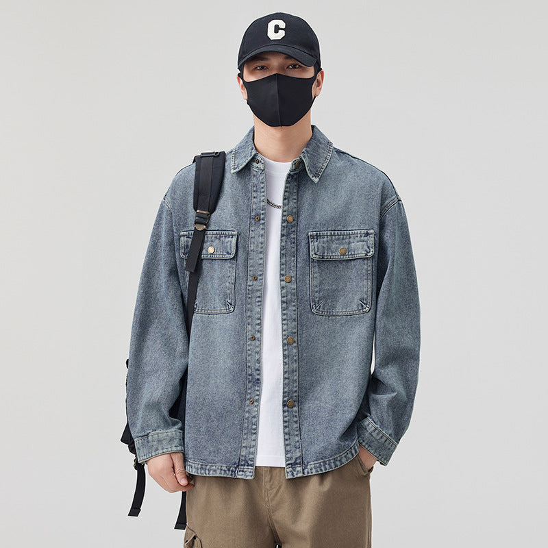 Men's Casual Denim Jacket Lisslune