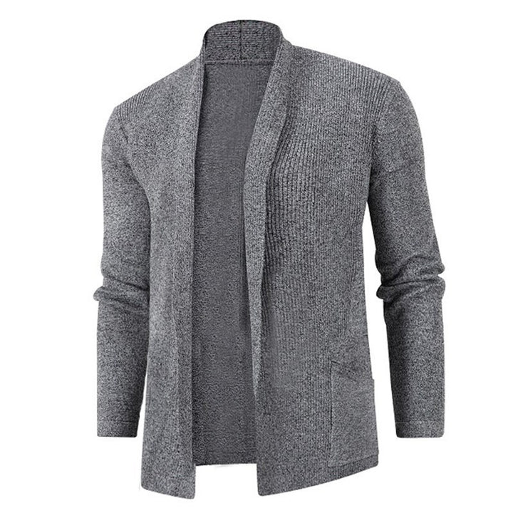 Men's fashionable cardigan with open cut and practical pockets Lisslune