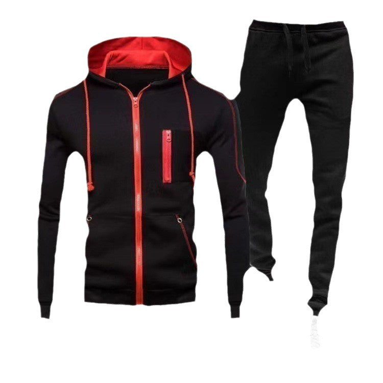 Men's tracksuit with functional zippered pockets and breathable fabric Lisslune