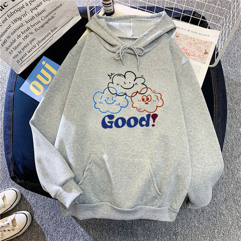 Women's hoodie with creative cartoon design and comfortable fit Lisslune