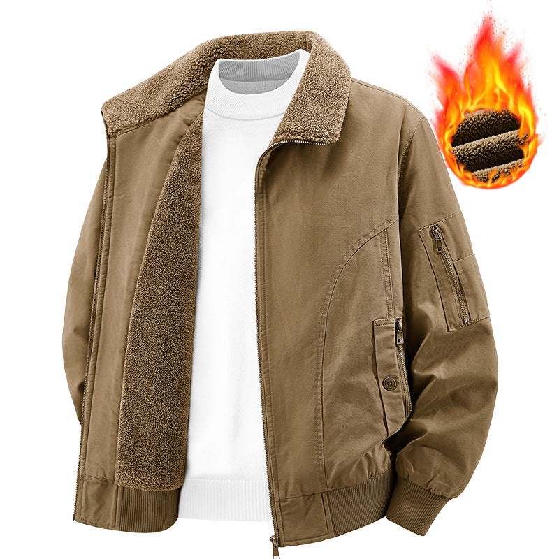 Men's Thermal Insulated Functional Jacket with Plush Lining Lisslune