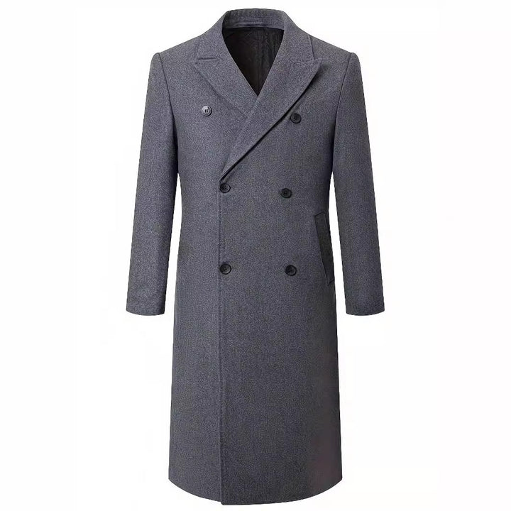 Men's elegant double-breasted coat with traditional collar Lisslune