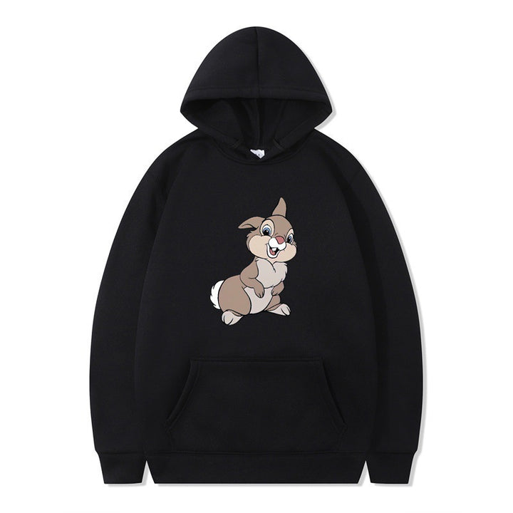 Women's hooded sweatshirt with cute rabbit design and comfortable kangaroo pockets Lisslune