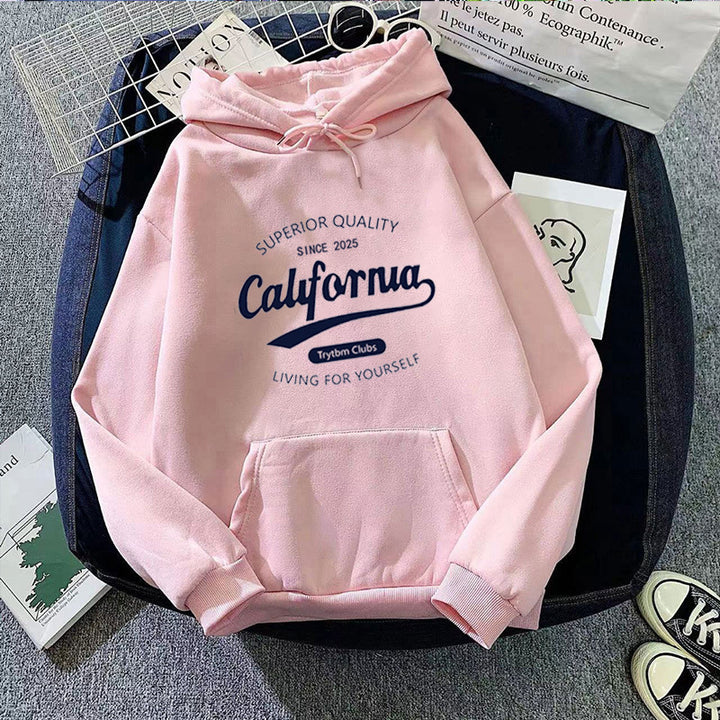 Women's casual hoodie with creative lettering Lisslune