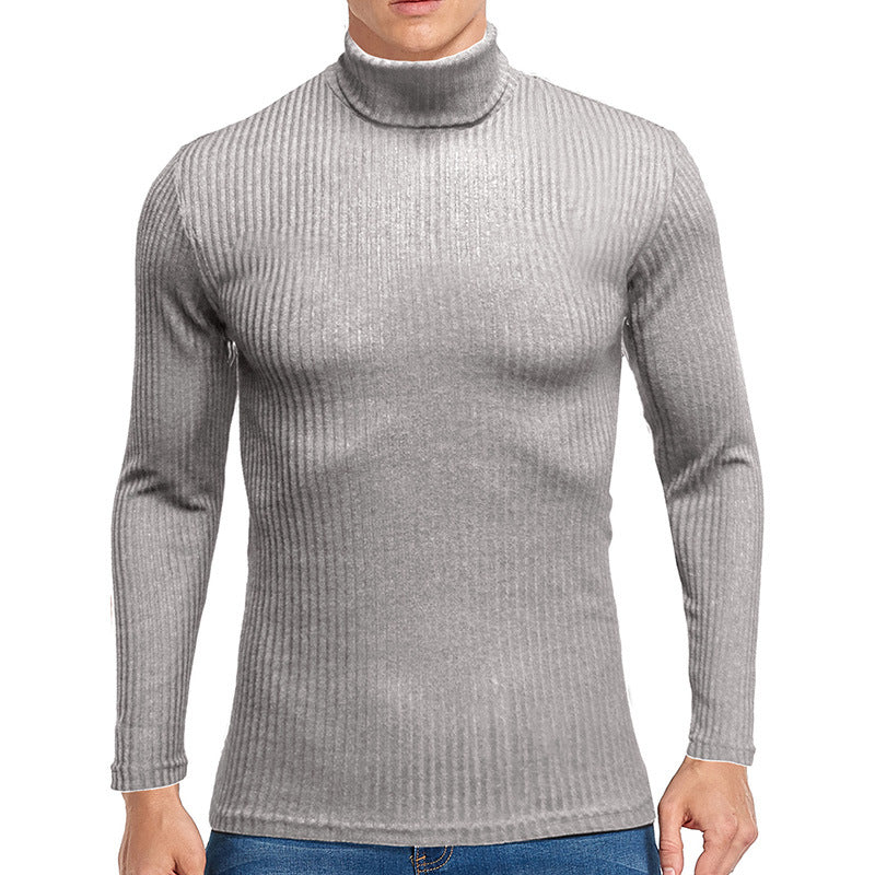 Men's fine turtleneck sweater made of textured knit Lisslune