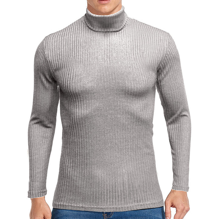 Men's fine turtleneck sweater made of textured knit Lisslune