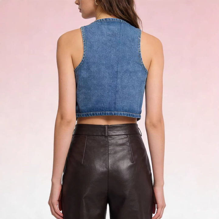 Women's Jeans Vest Lisslune