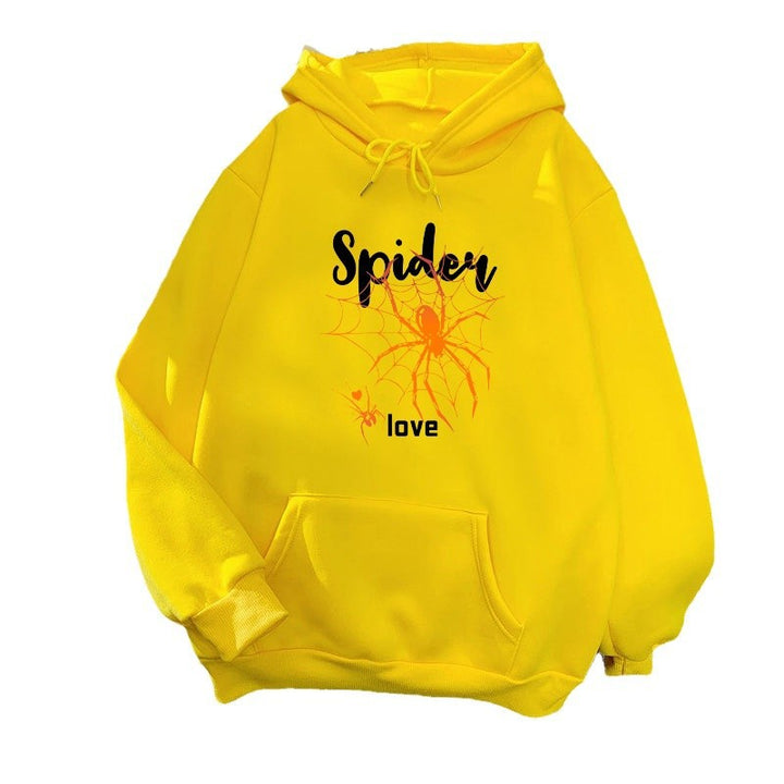 Women's hoodie with creative spider design Lisslune