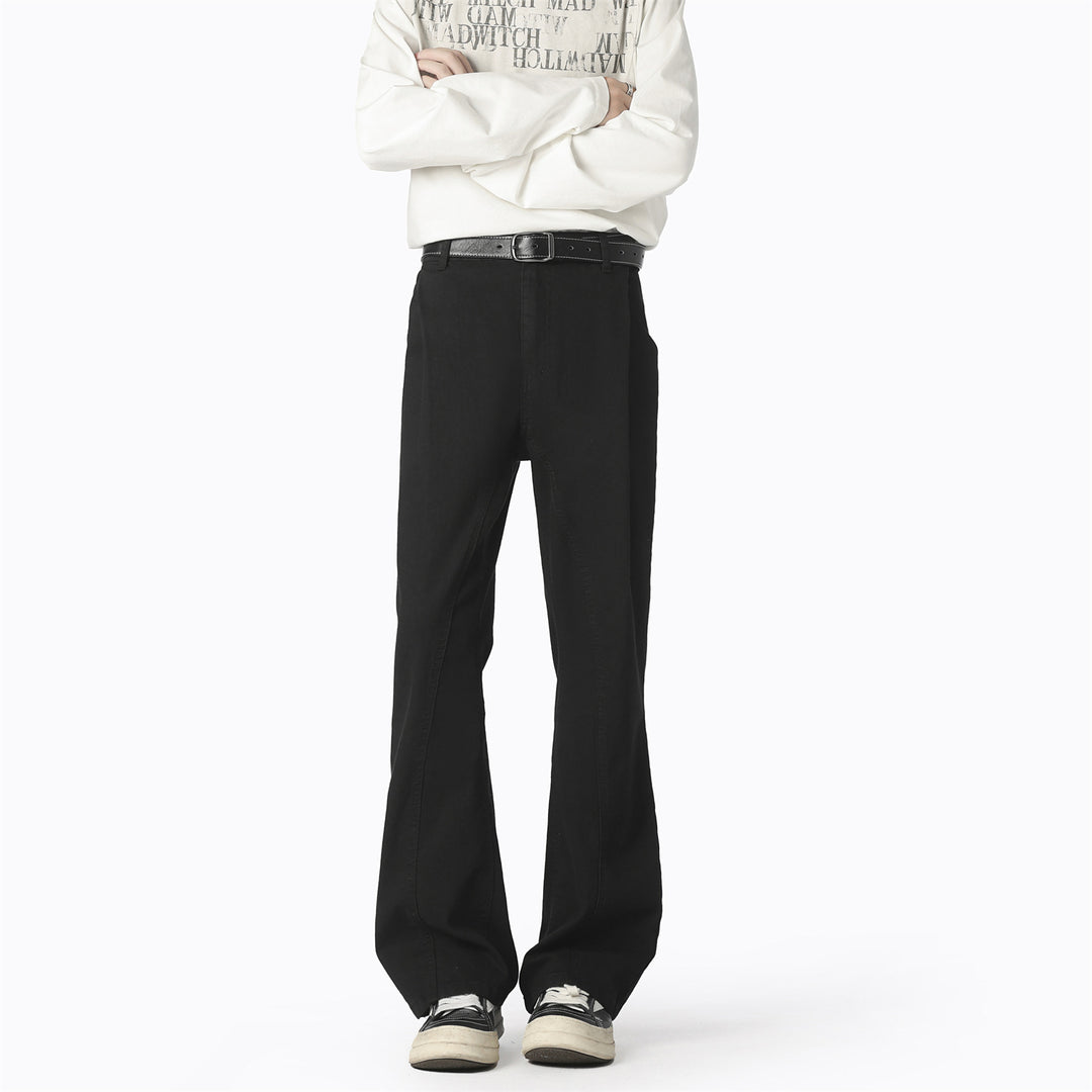 Men's Casual Wide-Leg Pants with Elastic Waistband and Practical Pockets Lisslune